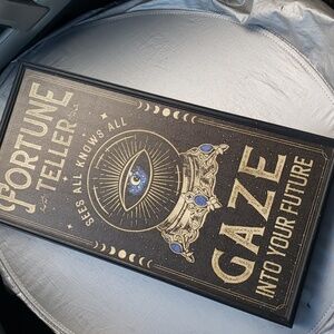 Fortune Teller frame black gold blue